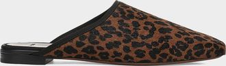 Vince Dakota Leopard Calf Hair Mules