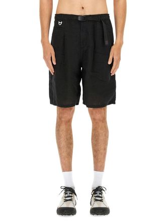 Undercover Linen Bermuda Shorts - Black