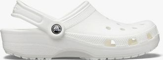 Crocs Womens Crocs 10001-100 CLASSIC Unisex Clogs White - Size: MEN s uk 9 / women s uk 10