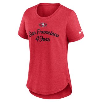 Nike San Francisco 49ers Script Nike Womens NFL T-Shirt in Red | NKMVEX489B-EVH