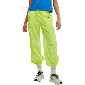 Free People FP Movement Set Me Free Pants in Highlighter at Nordstrom, Size Large