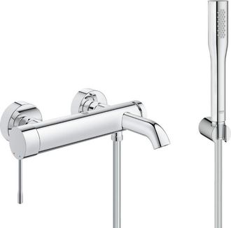 GROHE Set Ba&ntilde;o/ducha Essence Mezclador Mec&aacute;nico + Euphoria Cosmopolitan 1 Rociador De Ducha, Cromo (33624001-euphoria) - Grohe