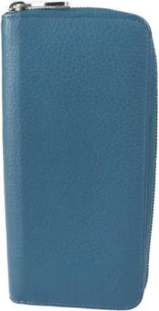 Louis Vuitton Tweedehands leren portemonnees - Dames - Vintage Accessoires - Blauw - ONE Size - Vintage