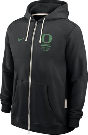 Nike Oregon Sideline Standard Issue Nike Mens Dri-FIT College Full-Zip Hoodie in Black | 03AV00AUON-1FA