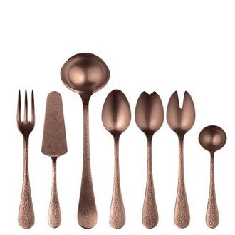 Mepra Epoque Serving Set - 7 Pieces in Pewter Bronze at Nordstrom