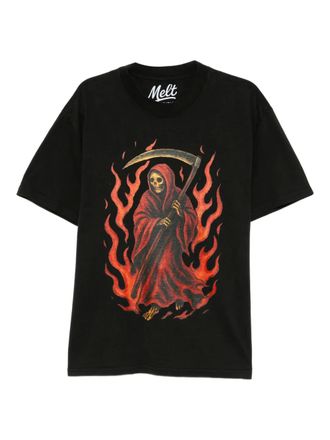 Melt printed T-Shirt - Black