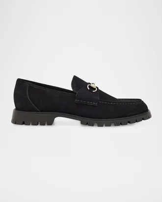 Gucci Men & apos;s Sylke Suede Horsebit Loafers