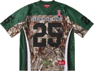 SUPREME Breast Cancer Awareness Football Jersey Green FW25KN26-GREEN