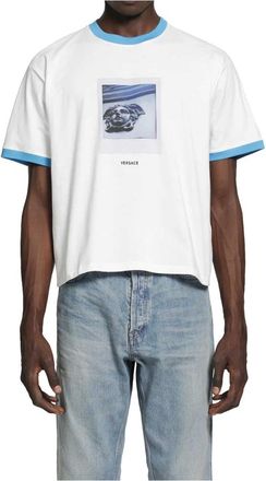 Versace Hombre, Camisetas, Blanco, Talla: M