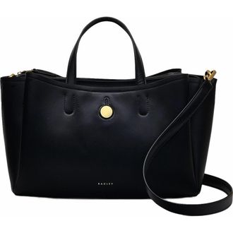 Radley London Bathurst Mews Medium Ziptop Satchel Bag in Black at Nordstrom