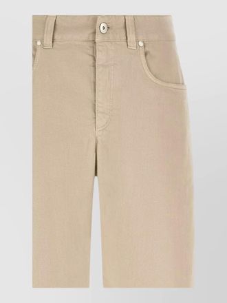 Brunello Cucinelli garment dyed wide leg jeans