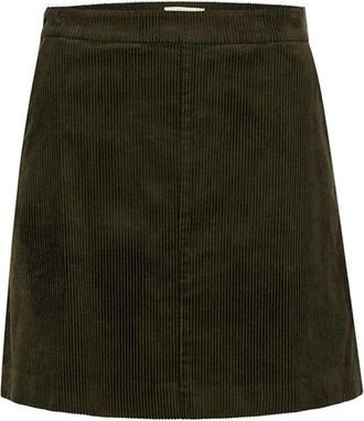 Part Two Groene Minirok van Fluweel - Dames - Korte rokken - Groen - L - Katoen - Rokken