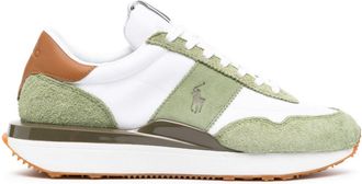 Polo Ralph Lauren Train 89 suede-panelled sneakers - men - Calf Suede/Nylon/Fabric/Rubber - 41 - White