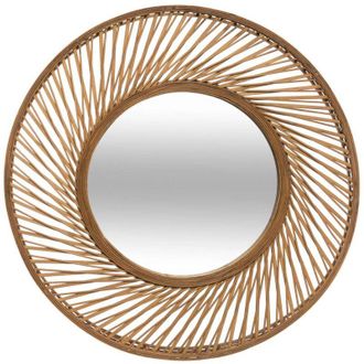 Atmosphera Atmosphera - Espejo &laquo;spirale&raquo; - Bamb&uacute; D72 Cm Cr&eacute;ateur DInt&eacute;rieur