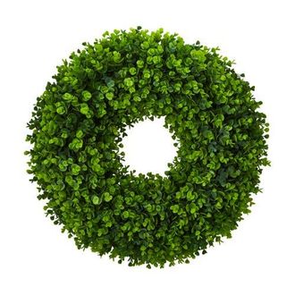 Nearly Natural 25-in Eucalyptus Artificial Wreath in Green at Nordstrom