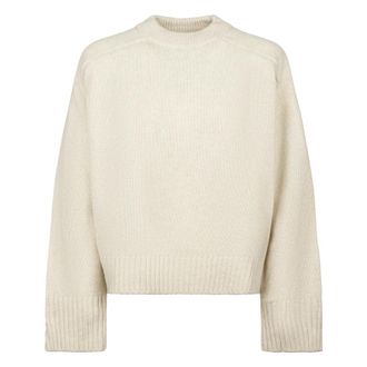 SOEUR Will Sweater - Dames - Ronde hals truien - Beige - M - Wol - Truien & Vesten
