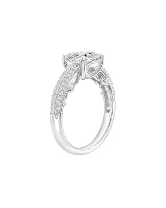 Suzy Levian Suzy Levian Silver Cz Engagement Ring