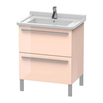 Duravit Duravit X-large Mueble De Pared 6535, 2 Extra&iacute;bles, 650mm Para C&oacute;digo D 030470, Color (frente/cuerpo): Perla De Albaricoque Laca De Alto Brillo - Xl65