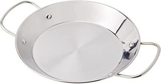 Ibili Padella per paella premier, 28 cm, acciaio inox, 2 porzioni, adatta ai piani a induzione. - Ibili
