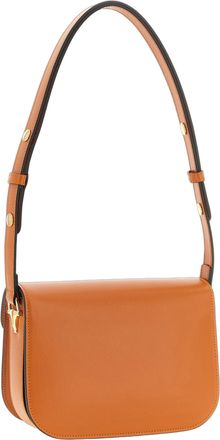 Gucci Womens Orange Calfskin Shoulder Bag