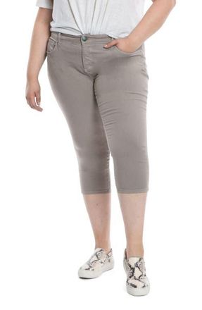 Slink Jeans High Waist Capri Jeans in Ultimate Grey at Nordstrom, Size 20W