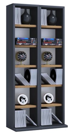 ebuy24 Madera Cd Dvd Stand Shelf Cabinet Milano 92x42x20 - Vcm