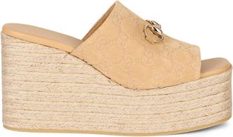 Gucci Wedges, female, Beige, Size: 10 US Wedge Shoe