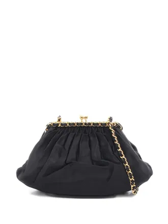 Chanel 1996-1997 chain-strap cross body bag - women - Fabric - One Size - Black