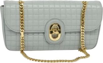Celine Pre-owned Cross Body Bags, female, Gray, Size: ONE SIZE Pre-owned Vintage Shoulder Bag