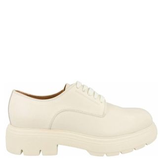 Ferragamo Devis Chunky Leather Derby Shoes, Size 8.5