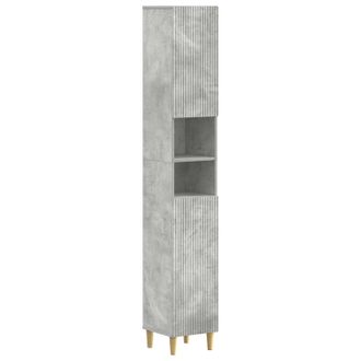 vidaXL Armario De Ba&ntilde;o Con Estante Abierto Arnhem Gris Hormig&oacute;n Vidaxl