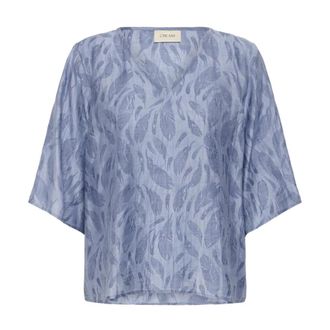 Cream Dames, Blouses & Shirts, Blauw, Maat: M