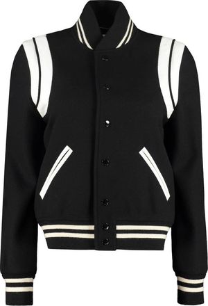 Saint Laurent Giacca - Dames - Bomber jackets - Zwart - XS - Jassen