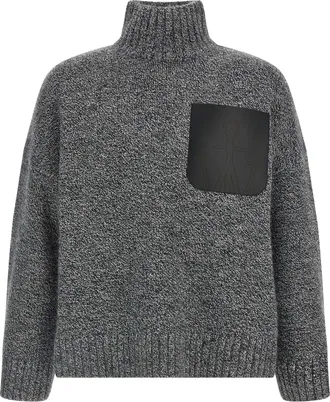 J.W.Anderson Gray Wool Mens Cardigan