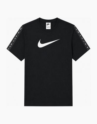 Nike Mens Nike Mens Sportswear Repeat T Shirt in Black - Size: 42