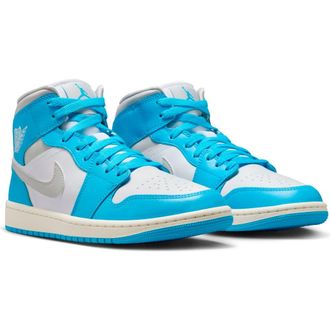 Nike Jordan Air Jordan 1 Mid Sneaker in Dark Powder Blue/Grey/White at Nordstrom Rack, Size 6