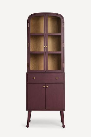 Anthropologie Moretti Oak Bar Cabinet