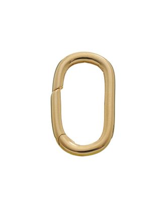 Italian Gold, Inc 14K 8X17mm Oval Push Lock Connector (2.25Mm) Accessory