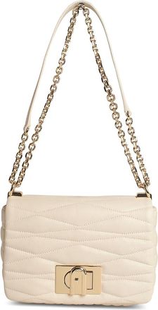 Furla 1927 Small Crossbody Bag In Cream Leather