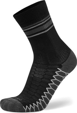Balega Silver Mini-Crew No Show Socks Shoes Black : XL (US Mens Shoe 12-14 - Womens Shoe 13.5-15.5), Mesh/Microfiber/Nylon