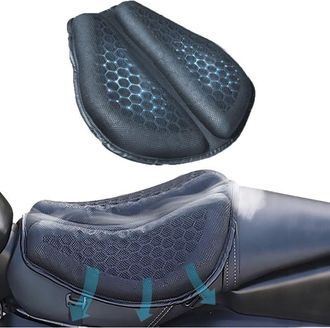 OEM Coj&iacute;n De Gel Para Asiento De Motocicleta. Coj&iacute;n De Gel 3d Para Asiento De Motocicleta. Amortiguador Y Antideslizante Para Viajes De Larga Distancia. N