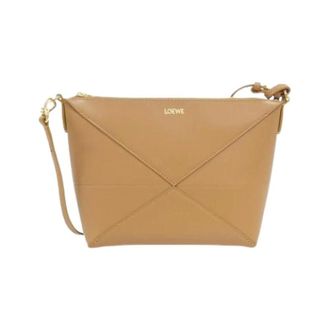 Loewe Pre-owned Puzzle Fold Borsa a Spalla in Vitello - - Pre-owned - Donna - Beige - ONE SIZE