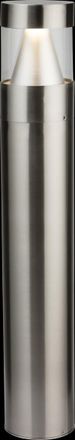 Netlighting Knightsbridge 230V IP65 15W Stainless Steel LED Bollard 950mm 3000K CBL15SS in Grey