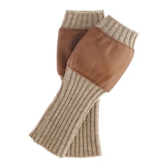 Kazar Vingerloze handschoenen - Dames - Accessoires - Bruin - Maat: S Leer