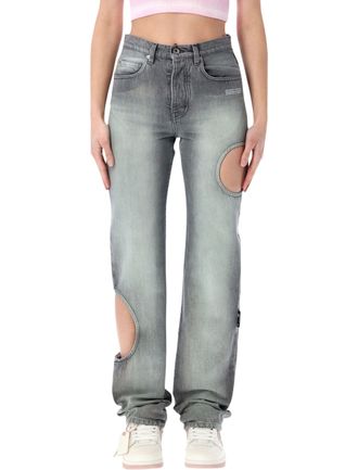 Off-white Jeans bianco sporco grigio