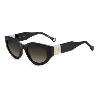 Carolina Herrera Oval Sunglasses - female - Carolina Herrera - Sunglasses - Black - 52 MM - Accessories