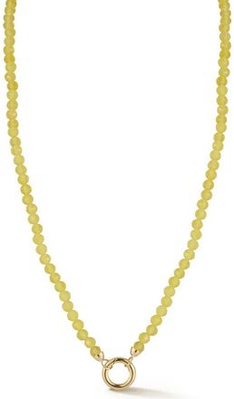 Ember Fine Jewelry 14K Gold Beaded Clasp Necklace in Gold/yellow at Nordstrom Rack