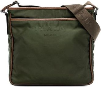 Prada Pre-owned Cross Body Bags, female, Green, Size: ONE SIZE Pre-owned Vintage Cross Body Bag