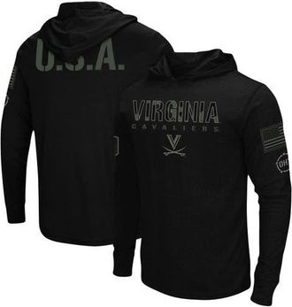 Colosseum Mens Colosseum Black Virginia Cavaliers OHT Military Appreciation Hoodie Long Sleeve T-Shirt at Nordstrom, Size X-Large