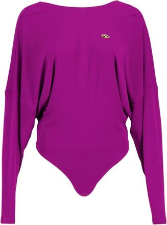 Pucci Cape Sleeve Bodysuit - Dames - Bodies - Roze - S - Leer - Tops